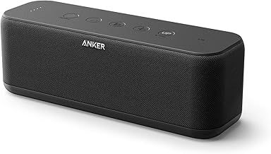 Upgraded Anker Soundcore Boost Bluetooth Speaker, Balanced Sound, BassUp, 12H Play, USB-C, IPX7 Waterproof, Custom EQ via APP, Wireless Stereo Pairing