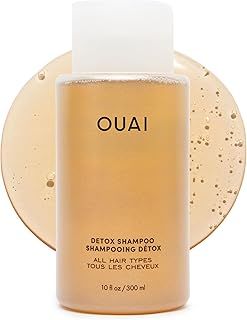 OUAI Detox Shampoo - Clarifying Shampoo for Build Up, Dirt, Oil, Product and Hard Water - Apple Cider Vinegar & Keratin for Clean, Refreshed Hair - Sulfate-Free Hair Care - 300ml
