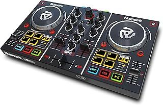 Numark Party Mix - Complete DJ Controller Set for Serato DJ with 2 Decks, Party Lights, Headphone Output, Performance Pads and Crossfader / Mixer