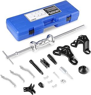 OMT 9-Way Slide Hammer Puller Set, Front Wheel Hub Bearing Remover & Rear Wheel Axle Hub Dent Shaft Puller Tool Kit