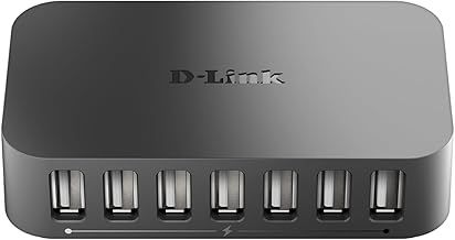 D-Link DUB-H7/B 7-Port USB 2.0 Hub - UK Version