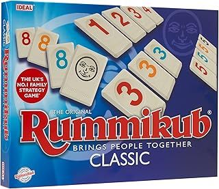 Rummikub IDEAL Classic Game: Brings People Together | Family Strategy Games | For 2-4 Players | Ages 7+