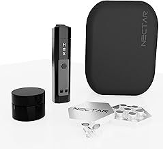 Nectar Hex Dry Herb Vaporizer | Complete Kit + 5 Years Warranty | 2-in-1 Vaporiser with Dosing Capsules, 24ct Gold Chamber, Rapid Heating, Adjustable Airflow, Fast Charging and 60mins Usage