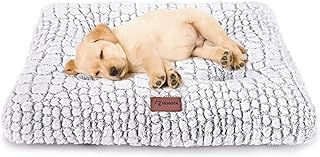 ULIGOTA Dog Bed Crate Pad Soft Dog Crate Mattress for Small Medium Large Dogs Soft Dog Bed Anti Slip Fulffy Comfy Kennel Pad 75x50cm