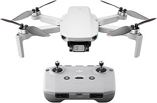 DJI Mini 2, Ultralight Foldable Drone Quadcopter, 3-Axis Gimbal with 4K Camera, 12MP, 31 Mins Flight Time, OcuSync 2.0 10km HD Video Transmission, QuickShots, Drone for Beginners, Gray