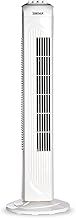 Igenix DF0030 Oscillating Tower Fan, 45 Watt Power, 30 Inch, 3 Speed Settings High, Medium & Low, 2 Hour Timer with Auto Shut Off, Quiet Operation, White
