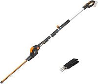 WORX WG252E.9 20V Cordless Electric Portable Pole Hedge Trimmer, 45cm Blades, 3.2m Long Reach, Battery And Charger Not Included