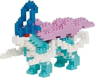 BANDAI Nanoblock Suicune Pokemon Model | Nanoblocks Building Blocks Puzzles For Adults And Kids | Plastic Model Kits With Mini Bricks Make Great Pokemon Gifts For Boys Girls And Adults Age 12+