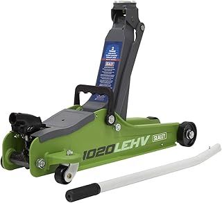 Sealey 1020LEHV 2tonne Low Entry Short Chassis Trolley Jack - Hi Vis Green