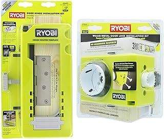 Ryobi A99HT2 Ryobi A99DLK4 Mortise Wood Metal Door Hinge Installation Kit for Bolt and Lock Installation