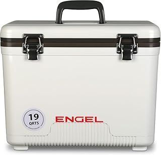 ENGEL Cooler Box 18L - Leak-Proof, Air Tight, Drybox Cooler for Camping, Fishing, Hiking,Picnic - Mini Ice Boxes Large Enough for 30 Cans, 42 x 28.6 x 32.4 CM Small Cool Box for Drinks and Food