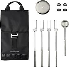 Solo Stove Mesa Accessory Pack | Incl. 4 Stainless Steel Mini Sticks + Stick rests, Pellet Scoop, Mesa Lid, Carry Case, Accessories for Outdoor Fire pit, 22,4 x 40,6 cm, 1 kg