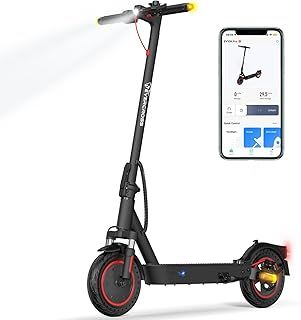 EV85F/EV10K PRO Electric Scooters Adults, 8.5''/10'' E-Scooter Foldable - APP, 350W/500W Motor, 7.8AH/11.4AH Battery, 15KG/16KG weight, 3 Speed Modes, Dual shock absorbers