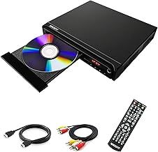 DVD Player for TV,All-Region Free,Mini Compact DVD CD MP3 Player,with HDMI Cable for TV,USB Port, 1080P HD Compact Player (non blueray)