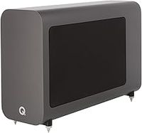 Q ACOUSTICS 3060S Active Subwoofer Graphite Gray - Enclosure Type: Infinite Baffle, 8" Driver, 150 Watt Class D Amplifier - Powered Home Audio Subwoofers for Home Theater Sound System