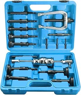 FreeTec 16pcs Blind Bearing Puller Set, Internal Bearing Inner Bearing Puller Extractor Kit, 8mm-58mm Blind Hole Bearing Race Bushing Slide Hammer Removal Tool Kit for Car Truck Motorcycle