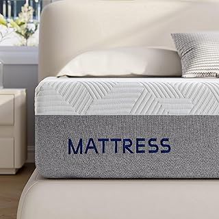 Molblly Double Mattress Memory Foam Bed Mattress, Breathable, Pressure & Back Pain Relief, Double (135x190x25cm)