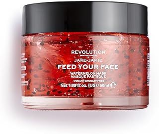 Revolution Skincare London, Jake Jamie Watermelon Hydrating Face Mask, Watermelon Scented Formula, Moisturising, 50ml