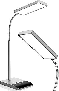 LEPOWER LED Desk Lamp, 800LM for Home Office, 12W Reading, Eye-Caring Desk Light, Touch Table Lamp, Gooseneck Lamp, 50 Lighting Modes, Bright Desk Lamps for Bedroom Study Room
