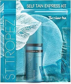 St.Tropez Self Tan Express Starter Kit, Express Mousse 50 ml, Applicator Mitt, Develops in 1-3 Hours, Streak-Free Finish, Vegan, Natural & Cruelty Free