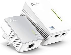 TP-Link TL-WPA4220KIT 2-Port Powerline Adapter WiFi Starter Kit, Range Extender, Broadband/WiFi Extender, WiFi Booster/Hotspot, No Configuration Required, UK Plug (Renewed)