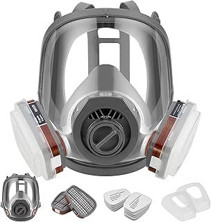 Reusable Volume Mask with Filter for Protection Against Vapours & Particles Gas Mask Function Mask Dust Mask for Paints, Varnishes, Carpentry Work, Agriculture