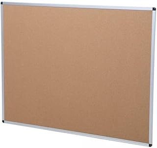 Cork Noticeboard – Aluminium Frame – Lightweight – Sturdy – Wall Mount – Pin-Up Board – User-Friendly – Ideal for Office, School & Home (900 x600 mm)