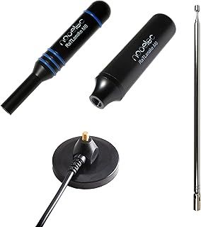Nooelec RaTLSnake M6 v2 - Premium 3-Antenna Bundle for NESDR, RTL-SDR, HackRF, and other Software Defined Radios. Magnetic Whip Antenna Set for Radios with 50 Ohm SMA Connectors
