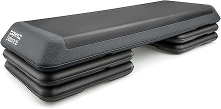 Aerobic Step, Large Professional Exercise Stepper, 3 Level Height Adjustable Fitness Platform (L109cm x W41cm x H10/15/20cm)