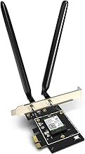 Tenda AX5400 PCIe WiFi Card – Intel WiFi 6E AX210 Network Card – Bluetooth 5.2 PCI Express WiFi Card with 2 Antennas – Tri-Band Wireless Card for Desktop/PC Gaming – Supports Windows 10/11(E33)