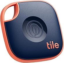 Tile by Life360 Mate (2024) Bluetooth Tracker, Keys Finder and Item Locator for Keys, Bags and More. Phone Finder. Both iOS and Android Compatible. 1-Pack (Navy Blaze)