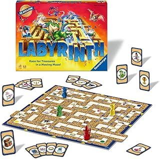 Ravensburger Labyrinth - Moving Maze Family Board Game for Kids and Adults Age 7 and Up - 2 to 4 Players for Boys and Girls