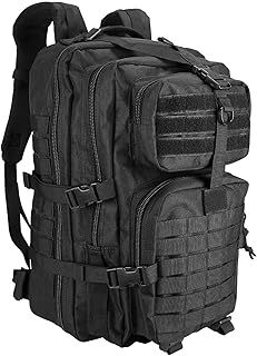 ProCase Military Tactical Backpack, 42L Large Capacity Rucksacks 3 Day Army Assault Pack Bag for Hunting, Trekking and Camping and Other Outdoor Activities for Father's Day -Black