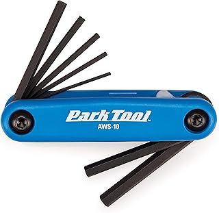 Park Tool AWS10 Fold-Up Hex Wrench Set 1.5-6 mm,Blue