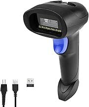 NetumScan Wireless CCD Barcode Scanner USB Automatic Bar Code Reader Compatible for PC Computer MAC Windows laptops NSL6