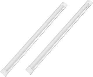 T&K TO-KING 2-Pack 5FT LED Batten Light,PC Body, 50W 5000LM 6500K, Surface/Ceiling Mount, 130° Beam Angle, for Shop/Office/Garage/Warehouse/Kitchen/Living Room