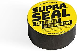 Supraseal - Duct Tape, Heavy Duty Roof Sealant, UV Resistant and Waterproof Tape, Outdoor Use and Indoor, Multipurpose for Leaks, Pipes, and More, Durable Butyl Gaffer Tape (Grey) (50mm x 5m)