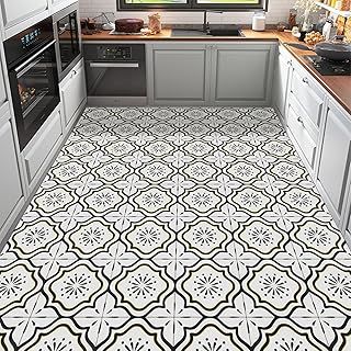 Elffloor Peel and Stick Floor Tiles Vinyl Flooring Self Adhesive Floor Tile for Bathroom Kitchen Living Room Yellow 20X20cm 10pcs Waterproof PVC Easy to Use