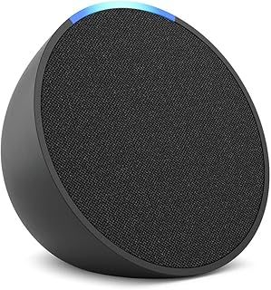 Echo Pop (Newest gen) | Full sound compact Wi-Fi and Bluetooth smart speaker with Alexa | Charcoal
