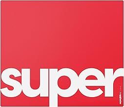 Pulsar Superglide Glass Gaming Mouse Pad v2 ALUMINO-Silicate Glass Surface Anti-Slip Fully Molded high-Density Silicone Rubber 19.3in x 16.5in (XL, Red)