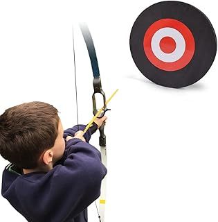 Elong Eva Foam Archery Target, 25cm Round Archery Targets for Backyard Shooting Practice Board Indoor Outdoor Sports Hunting Accessories