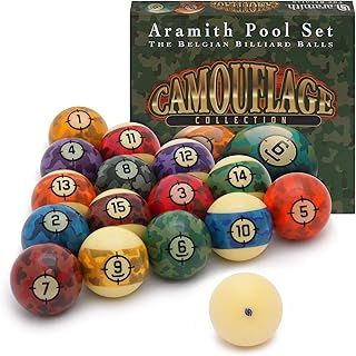 Aramith Camouflage Billiard Pool Ball Set 2 1/4"