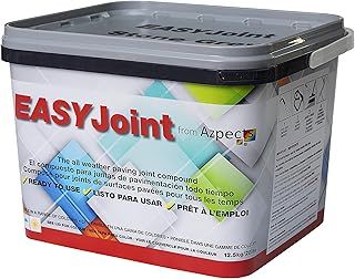 EASYJoint Patio Sand Ready Mixed Paving Jointing Compound For Outdoor Natural Stone, Slate And More. 12.5kg All Weather, Strong And Durable Sweep In Joint Compound - Stone Grey