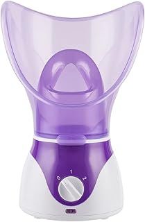 Professional Facial Steamer for Cold and Flu Relief - Portable Nano Mist Face Sprayer Home SPA Kit, Electric Steam Inhaler for Sinus Relief, Mini Face Vaporizer for Pore Cleansing (UK Plug)