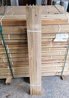 10 x 1.2m (4ft) tall square wooden pointed pressure treated wooden stakes posts - Scandinavian slow grown so much stronger and longer lasting than Agricultural grade stakes