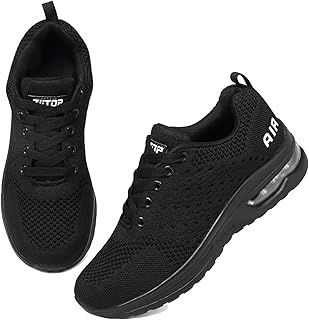 Running Shoes Womens Trainers Walking Shoes Air Cushion Athletic Sneakers Ladies Breathable Mesh Sport Shoes Lightweight Non Slip Tennis Shoes Workout Casual Gym Jogging Shoes