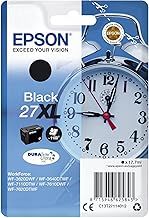 Epson 27XL Black Alarm Clock High Yield Genuine, DuraBrite Ultra Ink Cartridge
