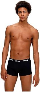 HUGO Mens Trunk Triplet Pack Three-Pack of Stretch-Cotton Trunks with Logo waistbands