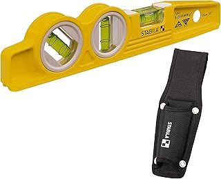 Stabila 16672/4 25 cm"Torpedo Type 81 SV REM W45" Spirit Level with Bag - Yellow/Black