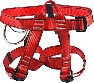 NewDoar UIAA & CE Certified Climbing Harness, Mountaineering Rock Climbing Harness, Half Body Harness, Waist Hip Protection Adjustable Safety Belt for Rappelling Fire Rescuing Tree Climbing Arborist
